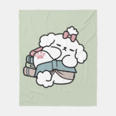 Voor het slapengaan met mijn pup - boek en Hondenl Fleece Deken (Voorkant)