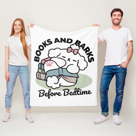 Voor het slapengaan met mijn pup - boek en Hondenl Fleece Deken (In situ)