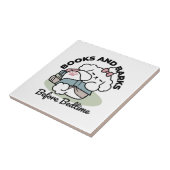 Voor het slapengaan met mijn pup - boek en Hondenl Tegeltje (Zijkant)