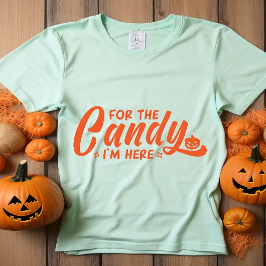 Voor het snoep ben ik hier Halloween T-shirt