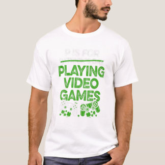Voor het spelen van videogames grappig t-shirt