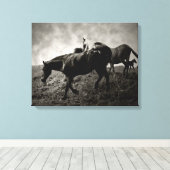 Voor het Storm verpakt Canvas (Insitu (Houten vloer))