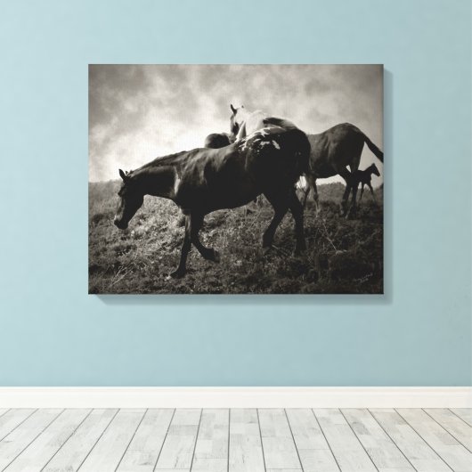 Voor het Storm verpakt Canvas (Insitu (Houten vloer))