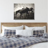 Voor het Storm verpakt Canvas Afdruk (Insitu (Slaapkamer))