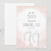 Voor het strand en uw dansende voeten kaart (Voorkant / Achterkant)