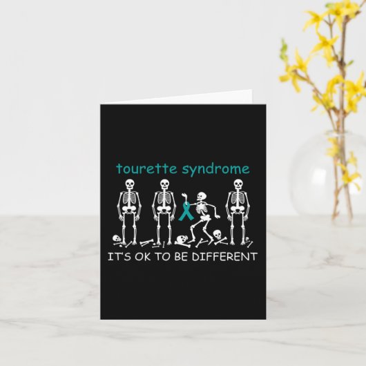 Voor het syndroom van Tourette Kaart (Gele Bloem)