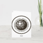 Voor het te laat is een gedicht van Frank Herbert Feestdagen Kaart (Achterkant)