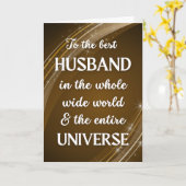 Voor het universum-thema "Husband" Kaart (Gele Bloem)