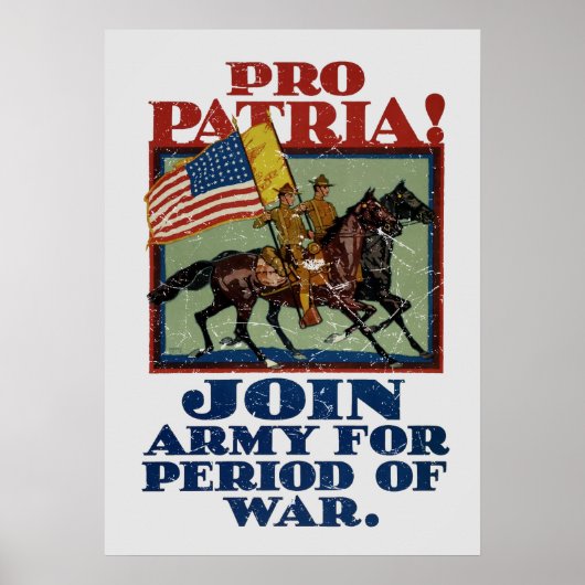 Voor het Vaderland! Legerpropaganda Poster (Voorkant)