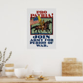 Voor het Vaderland! Legerpropaganda Poster (Keuken)