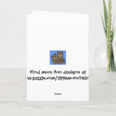 Voor het verwachten van ouders van de kousen van feestdagen kaart (Achterkant)