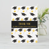 Voor het vieren van Mijn Afstuderen Afstuderen het Bedankkaart (Staand voorkant)