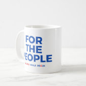 Voor het volk - Harris Walz 2024 Koffiemok (Voorkant links)