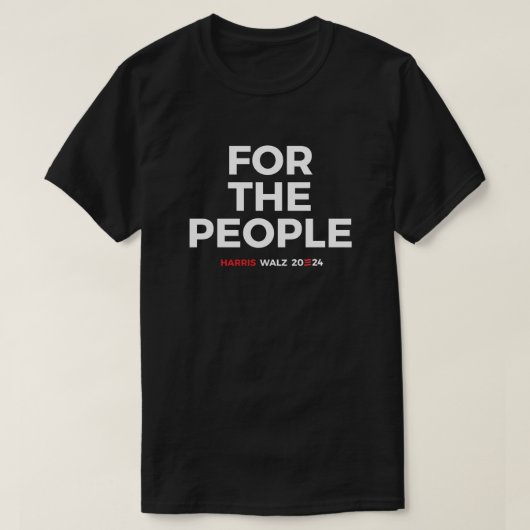 Voor het volk - Harris Walz 2024 T-shirt (Design voorkant)