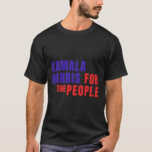 Voor het volk T-shirt Kamala Harris (Voorkant)