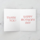 VOOR het Wenskaart van het MAMMA Bedankkaart (Binnen)