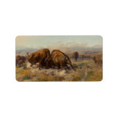 Voor het Witte Man, 1903 door Charles Russell Etiket (Voorkant)