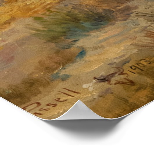 Voor het Witte Man, 1903 door Charles Russell Poster (Hoek)