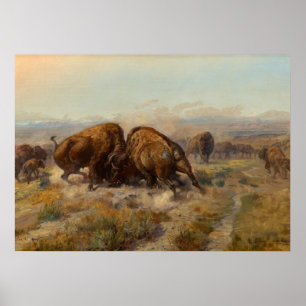 Voor het Witte Man, 1903 door Charles Russell Poster