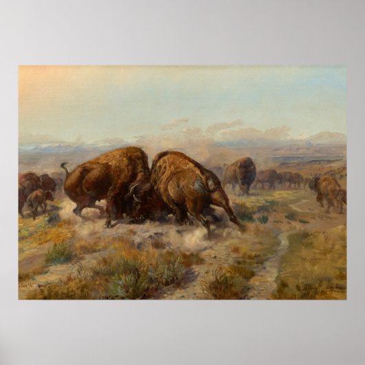 Voor het Witte Man, 1903 door Charles Russell Poster (Voorkant)