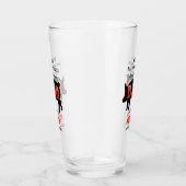 Voor Him Backyard Grilling BBQ Pint Beer Drink Glas (Rechts)