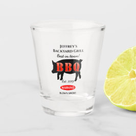 Voor Him Backyard Grilling BBQ Shot Glass Shot Glas