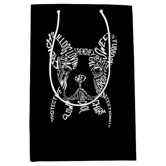 Voor Hondenliefhebbers: Franse Bulldog Medium Cadeauzakje (Voorkant)