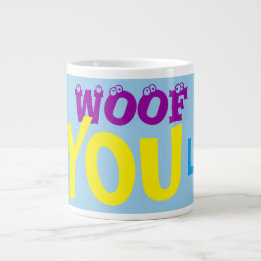 Voor Hondenliefhebbers Wof-liefde hou je van een m Grote Koffiekop