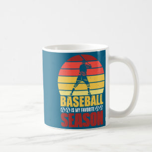 Voor honkbal favoriete seizoen wedstrijd knuppel koffiemok