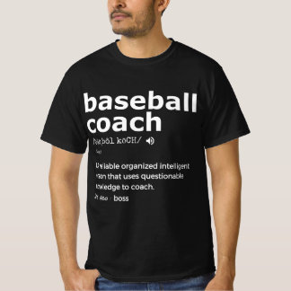Voor honkbalcoach en coaches cadeau cadeau t-shirt