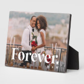 Voor | Horizontale foto van bruiloft of Verloving Fotoplaat (Zijkant)