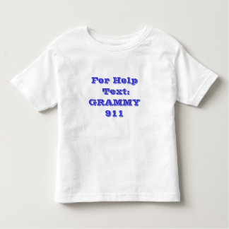 Voor hulp tekst: GRAMMY 911 Kinder Shirts
