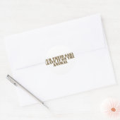 Voor hun bestwil ronde sticker (Envelop)