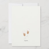 Voor hun bruiloft zwembadfeest kaart (Achterkant)