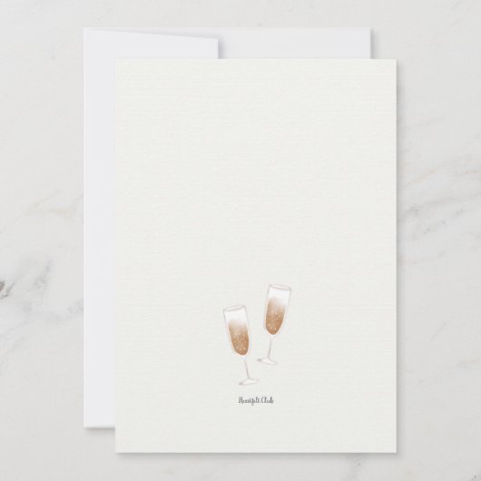 Voor hun bruiloft zwembadfeest kaart (Achterkant)