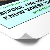 VOOR HUN VEILIGHEID... WEET WAAR DE KINDEREN ZIJN POSTER (Hoek)