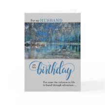 voor Husband Kayak op het Birthday-meer