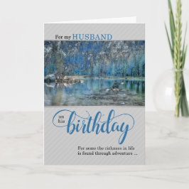 voor Husband Kayak op het Birthday-meer Kaart