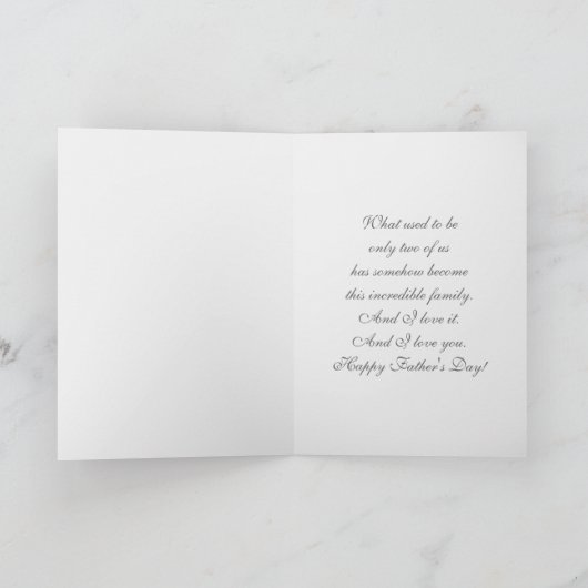 Voor Husband op Vaderdag. Cute Teddy Bears Kaart (Binnen)