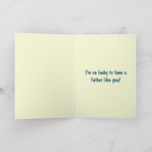 Voor Husband Vaderdag Glitter Kaart (Binnen)