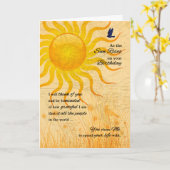 voor Husband's Birthday Romantic Sun Rise Kaart (Gele Bloem)