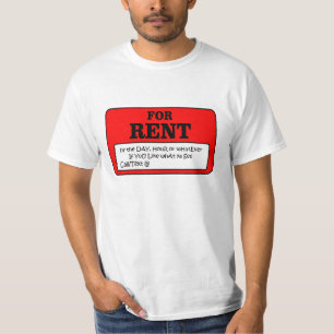 Voor huur t-shirt