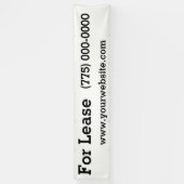 Voor huurovereenkomst 12 voet spandoek (Verticaal)