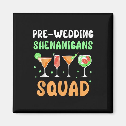 Voor-huwelijkse Streken Feest Team Bruidegom Bache Magneet (Voorkant)