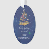 Voor HVAC Professional Christmas Tree aangepaste n Ornament (voorkant)