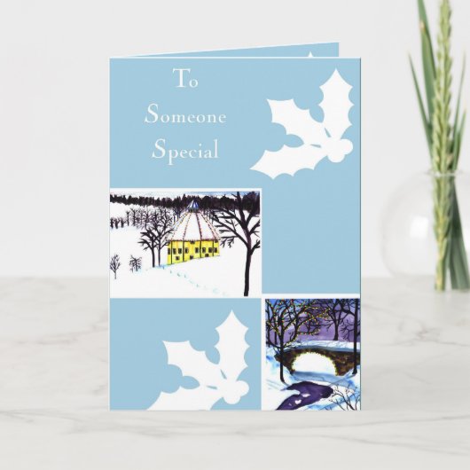 Voor iemand speciaal feestdagen kaart (Voorkant)