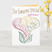 Voor iemand speciaal kaart (Gele Bloem)