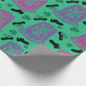 Voor Ierse dansers danserende jurken tonen groen Cadeaupapier (Hoek)