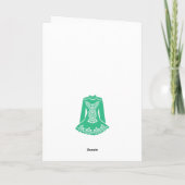 Voor Ierse dansers danst Dress Thed Birthday Kaart (Achterkant)