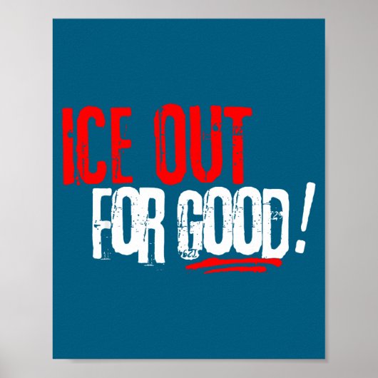 Voor Ijs Uit Goed Activistisch Slogan Poster (Voorkant)